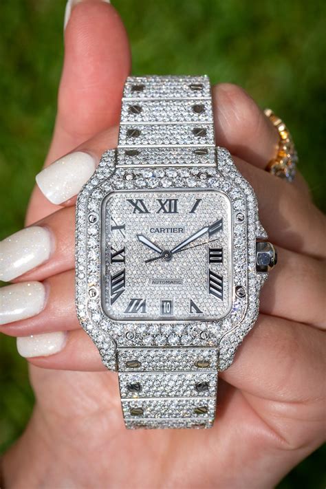 santos de cartier galbee watch|cartier santos 100 diamond watch.